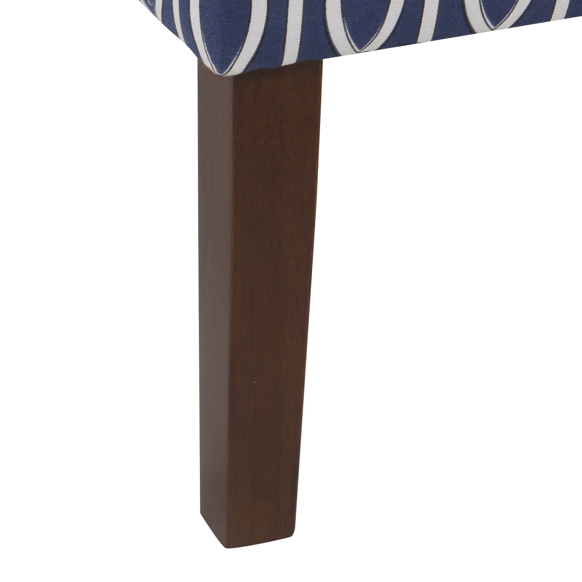 Cream and Blue Geometric Accent Armchair G66378