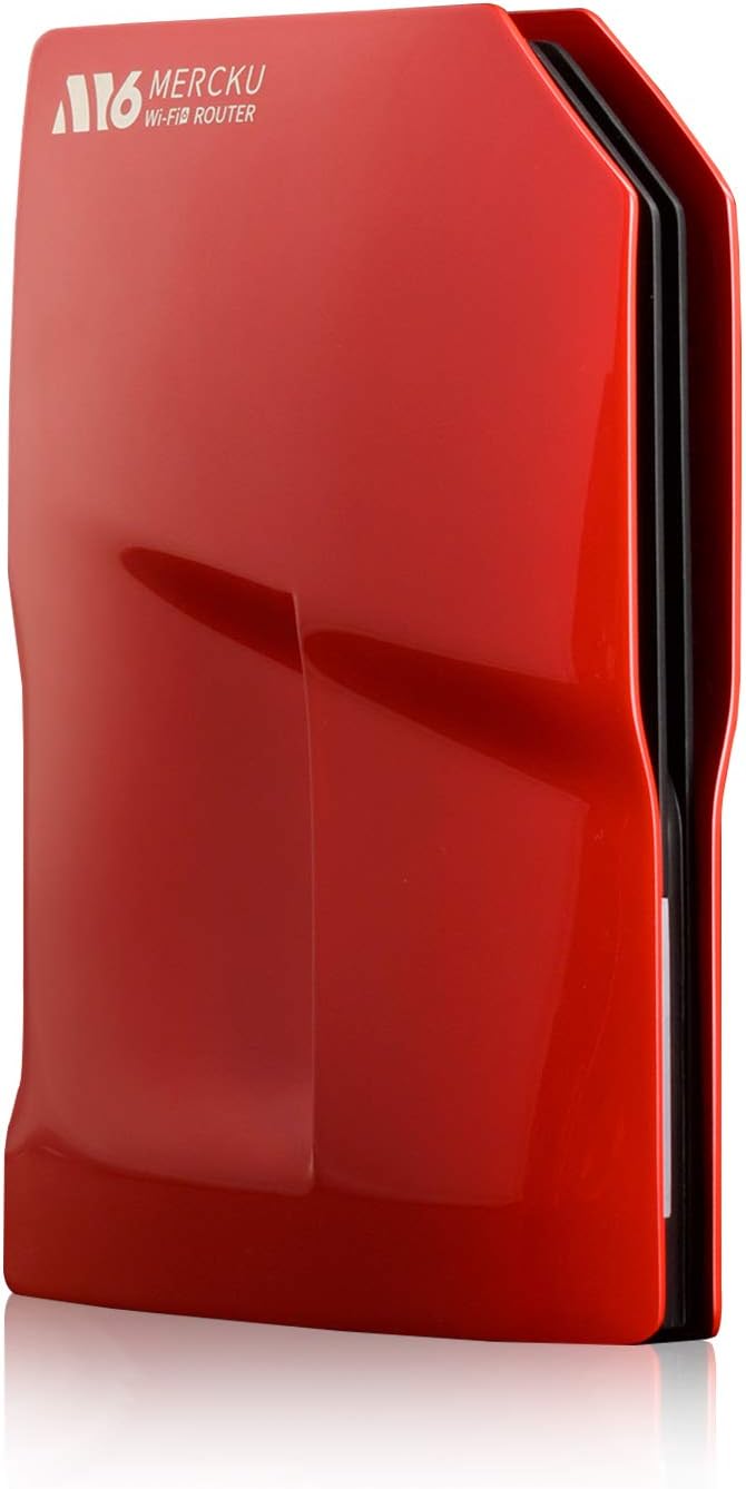 Maroon Red Dual-Band Gigabit Mesh Wi-Fi 6 Router A139