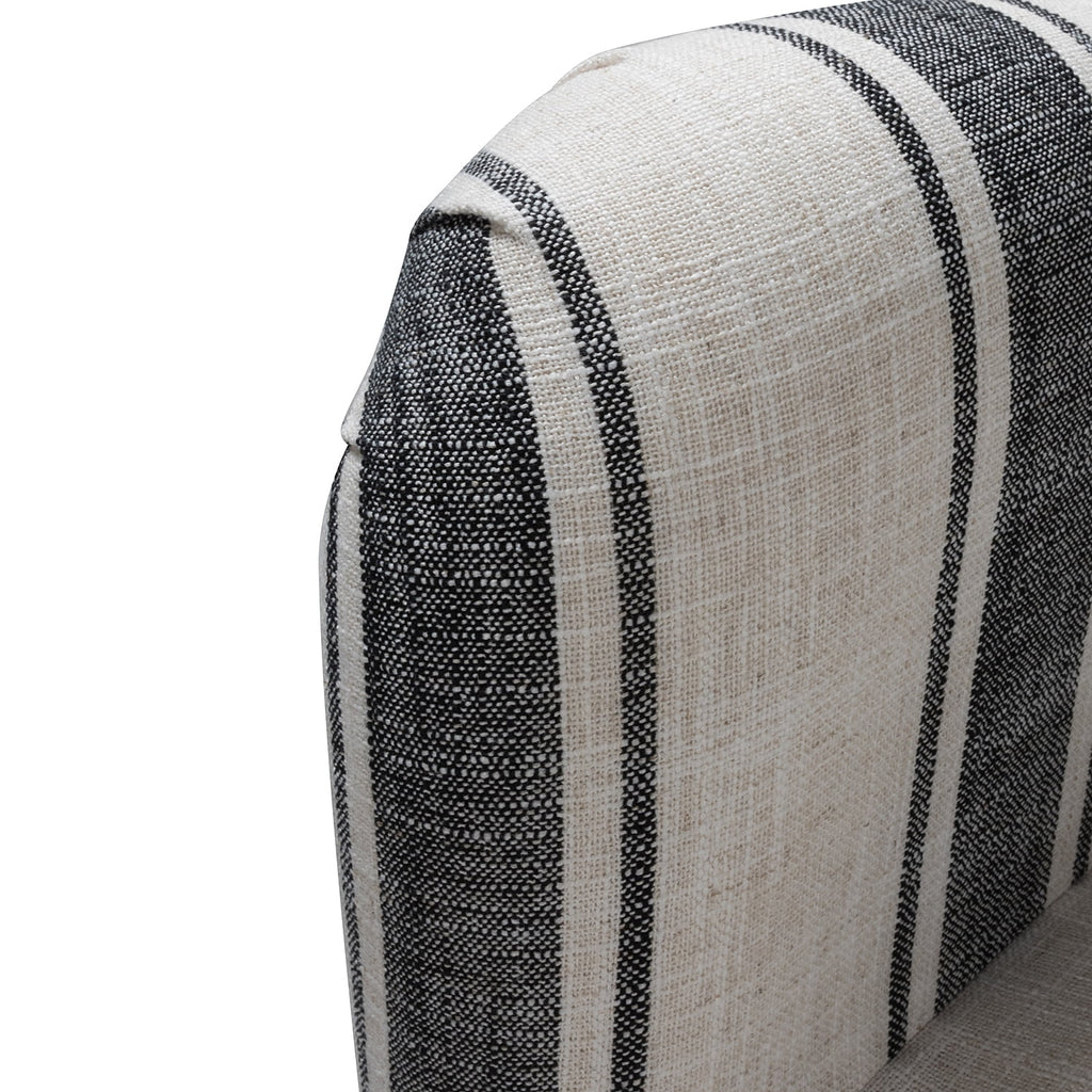 Black Stripe Upholstered Accent Chair N85586
