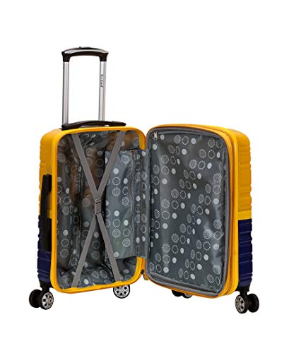 Expandable Hardside Spinner Wheel Luggage, Two Tone Navy, Carry-On 20-Inch Z396