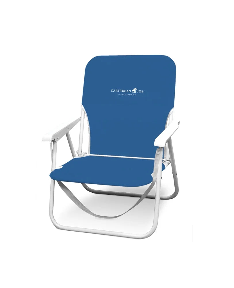 Folding Beach Chair Blue Stripes Z987