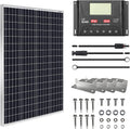 100W 12V Monocrystalline Solar Panel Kit with 30A PWM Charge Controller G249