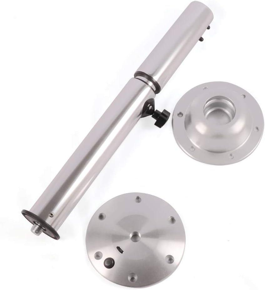 Silver Adjustable Height Table Pedestal Stand Base H9293