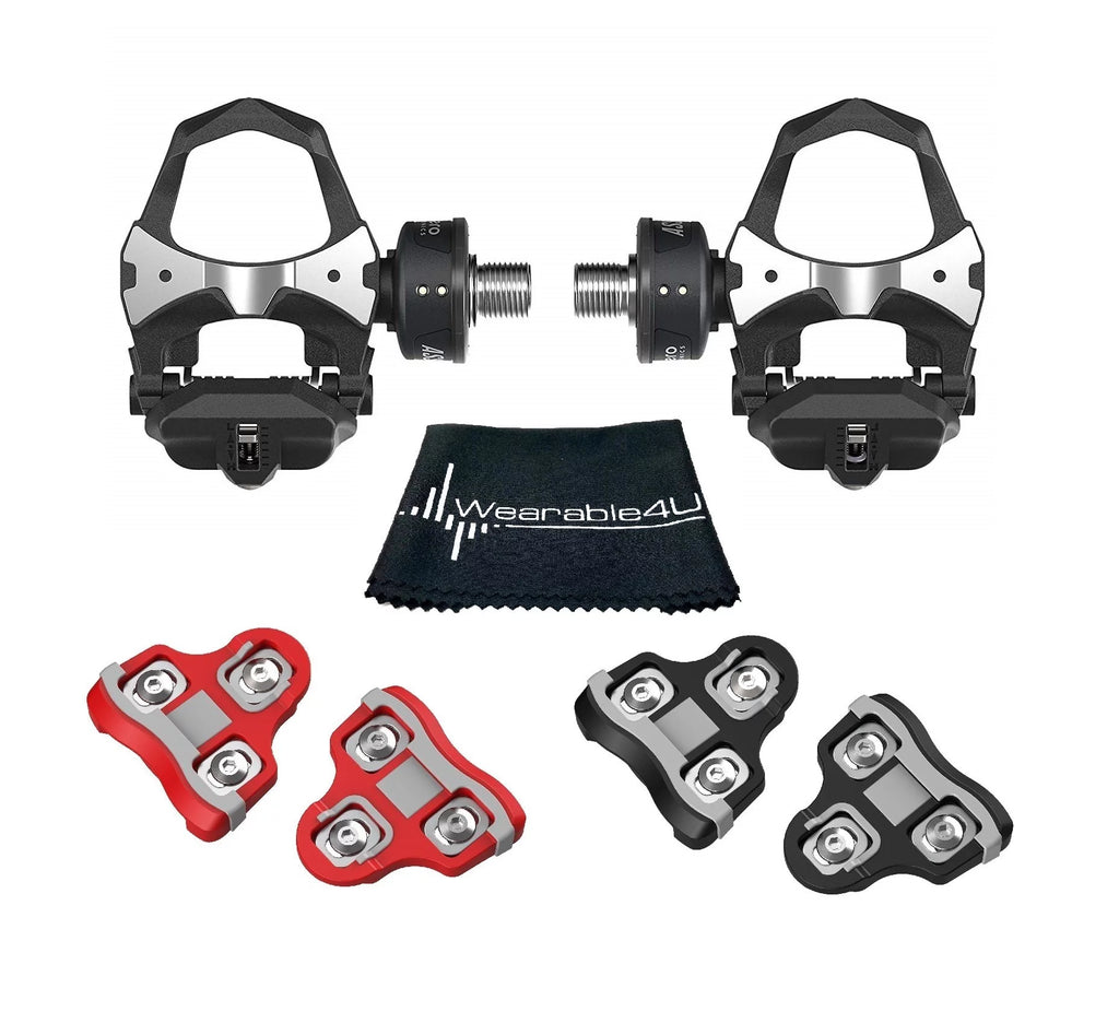 Pedal Based Cycling Power Meter with Cleats and Cleaning Cloth C491