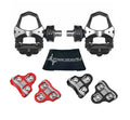Pedal Based Cycling Power Meter with Cleats and Cleaning Cloth C491