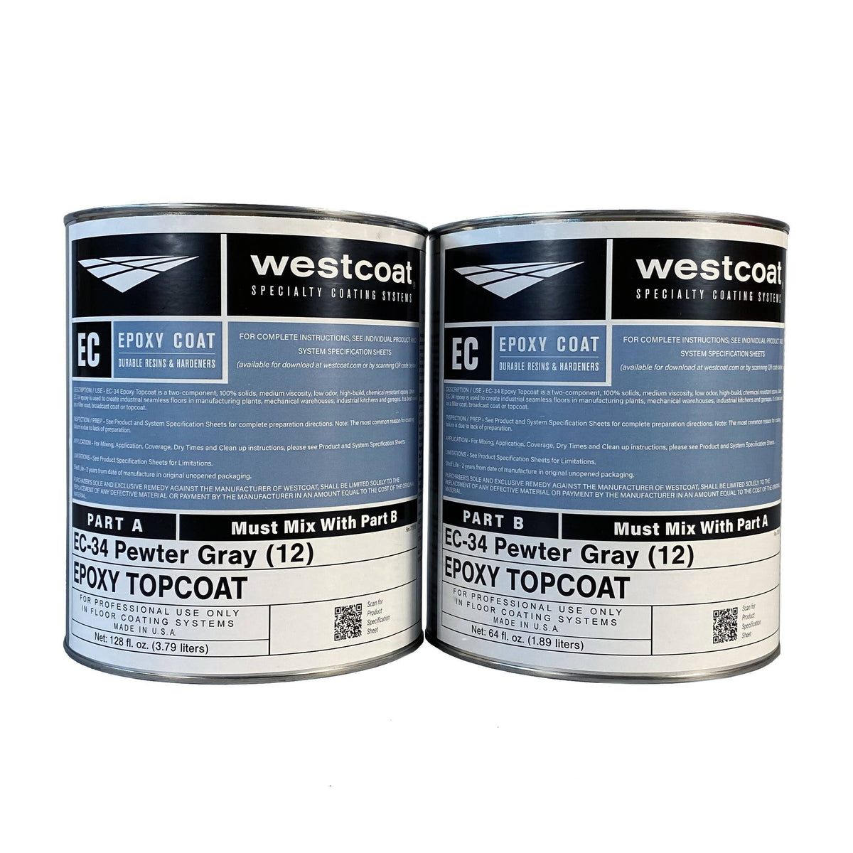 100% Solids Pigmented Epoxy Topcoat 1-1/2 Gallon Kit Deep Tan R52843