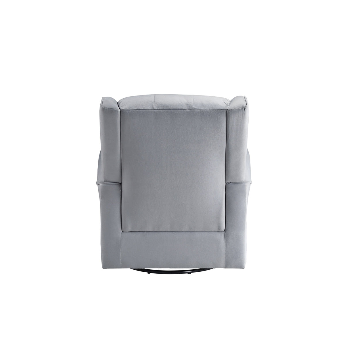Gray Fabric Swivel Chair with Glider P513477