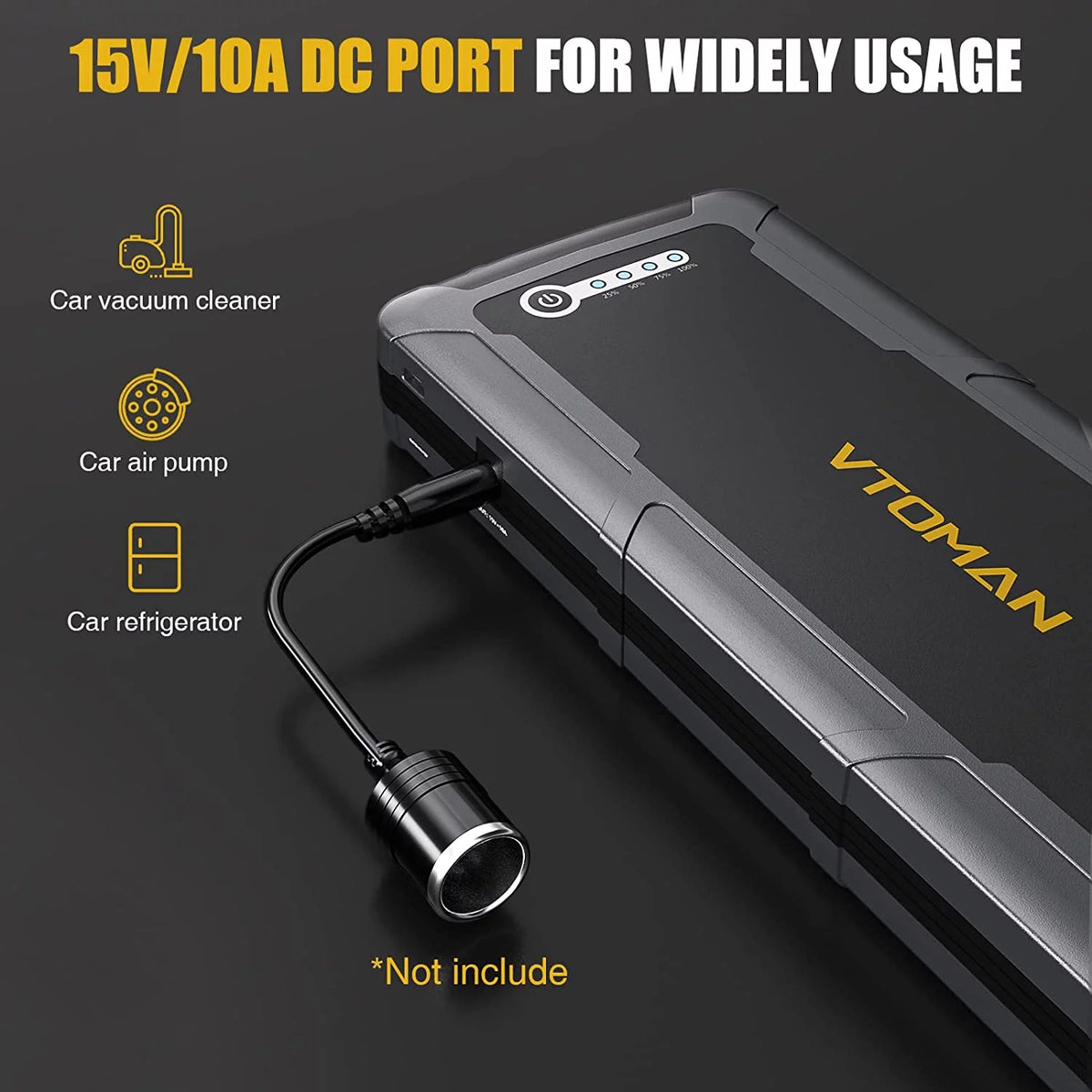 2500A Peak 12V Portable Car Jump Starter X260