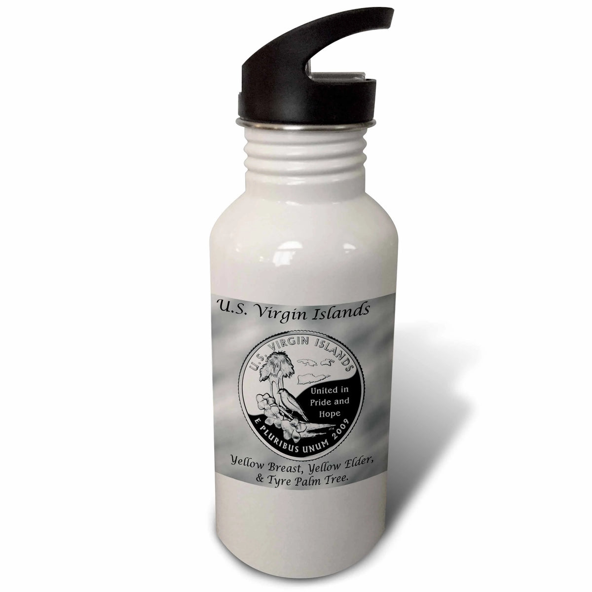 US Virgin Islands 21oz Sports Water Bottle Z8916
