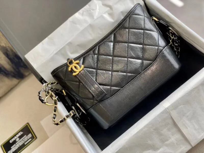 Black Hobo Bag D5997
