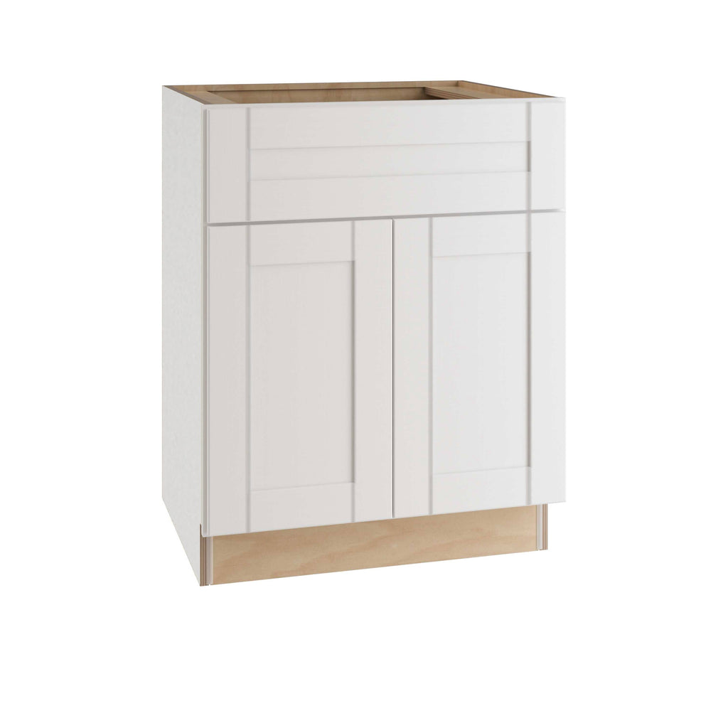 Vesper White Shaker Assembled Plywood Base Kitchen Cabinet with Soft Close C14868