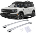 Silver Cross Bar Roof Rack Rail Rooftop Cargo Accessories E49324