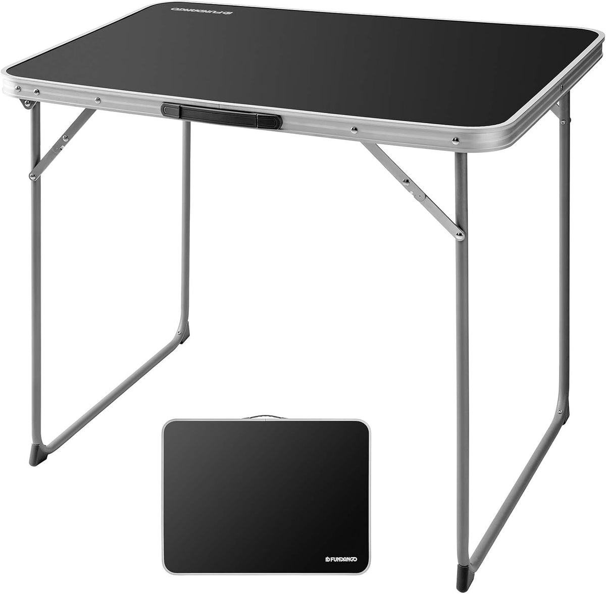 Folding Camping Table with Steel Frame A786876