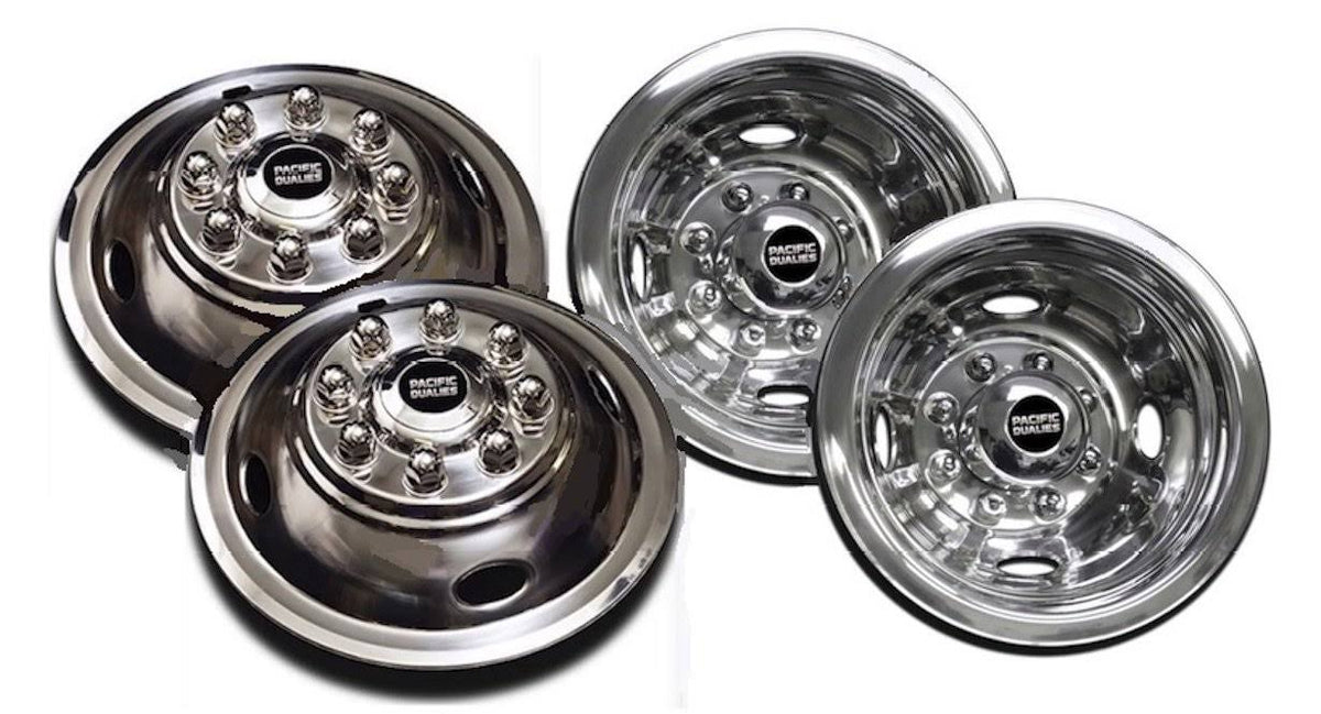 Polished 16 inch 8 Lug Stainless Steel Wheel Simulator L6534