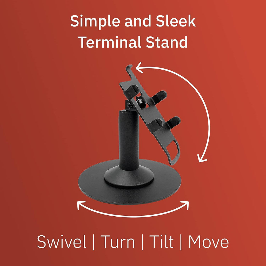 Black Freestanding Swivel and Tilt Terminal Stand, Pack of 2 K201391