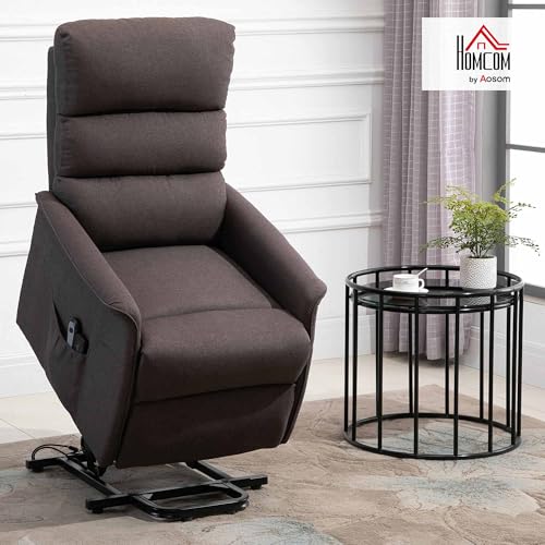 Black Fabric Power Lift Recliner Chair with Remote Control A193550