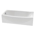 Left Drain Bathtub in Arctic White N5479