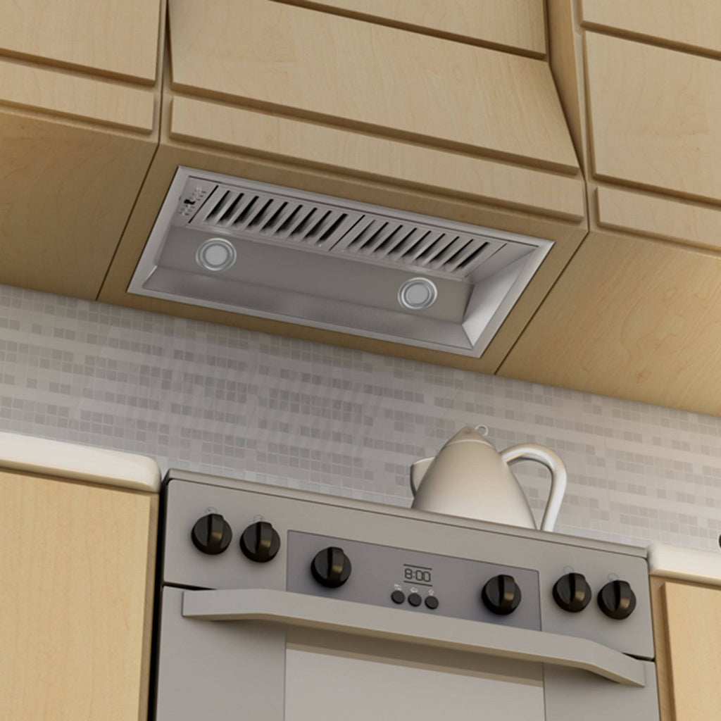 28 in. 400 CFM Remote Blower Range Hood Insert in Stainless Steel O7572
