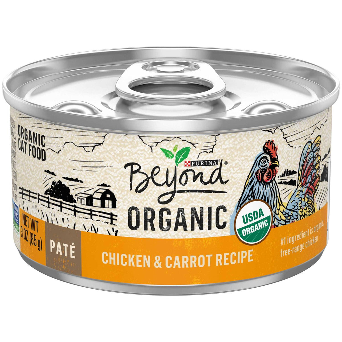 Organic Chicken & Carrot Recipe Pate Cat Food K511123
