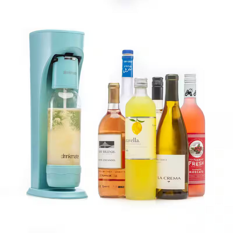 Sparkling Water Soda Maker Machine with 3 60L CO2 Cartridge, 1L and 0.5L Bottles S5624