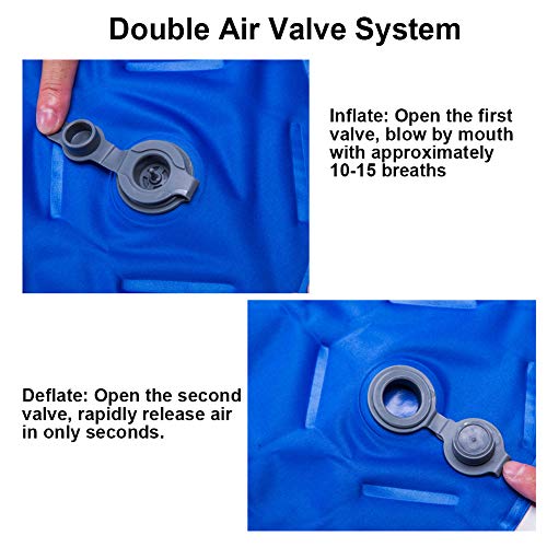 Inflatable Camping Sleeping Pad with Pillow V463552