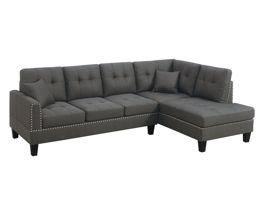 Dark Coffee 2-pcs Sectional Set Y64411