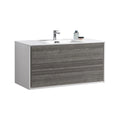 48 in. Single Sink Wall Mount Ash Gray Bathroom Vanity F983