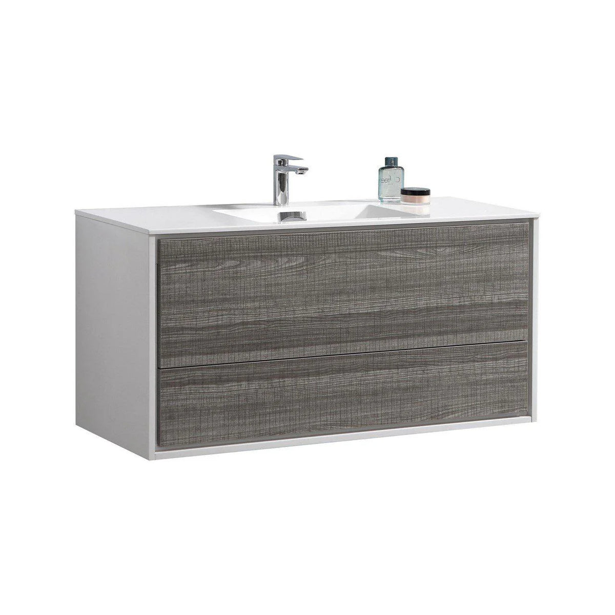 48 in. Single Sink Wall Mount Ash Gray Bathroom Vanity F983