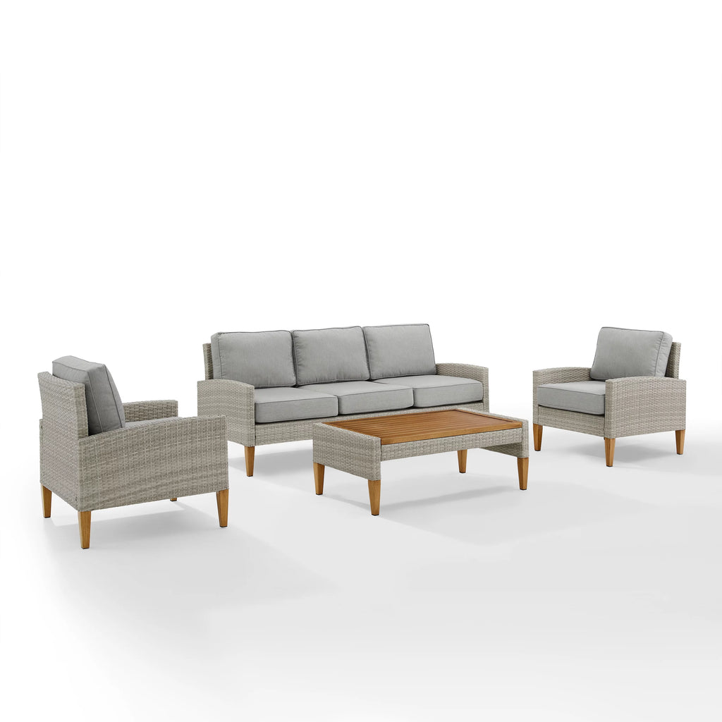 Outdoor Wicker 4 Piece Sofa Set U9152