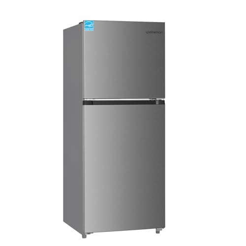 7.7 Cu.Ft. Double Door Refrigerator with Freezer, Black D203