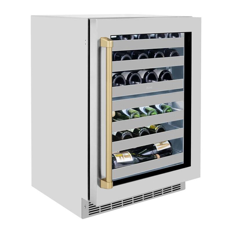 24 in. Dual Zone 44-Bottle Wine Cooler with Glass Door C920