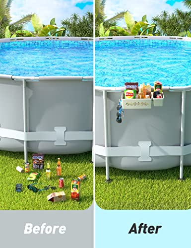 Poolside Storage Basket with Cup Holder S64303