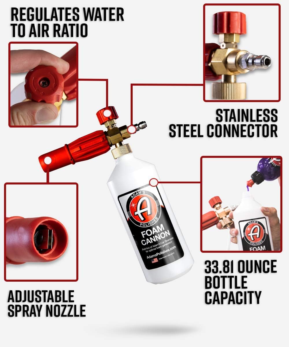 Mega Foam Cannon Car Wash Kit Pressure Washer Tool X1580
