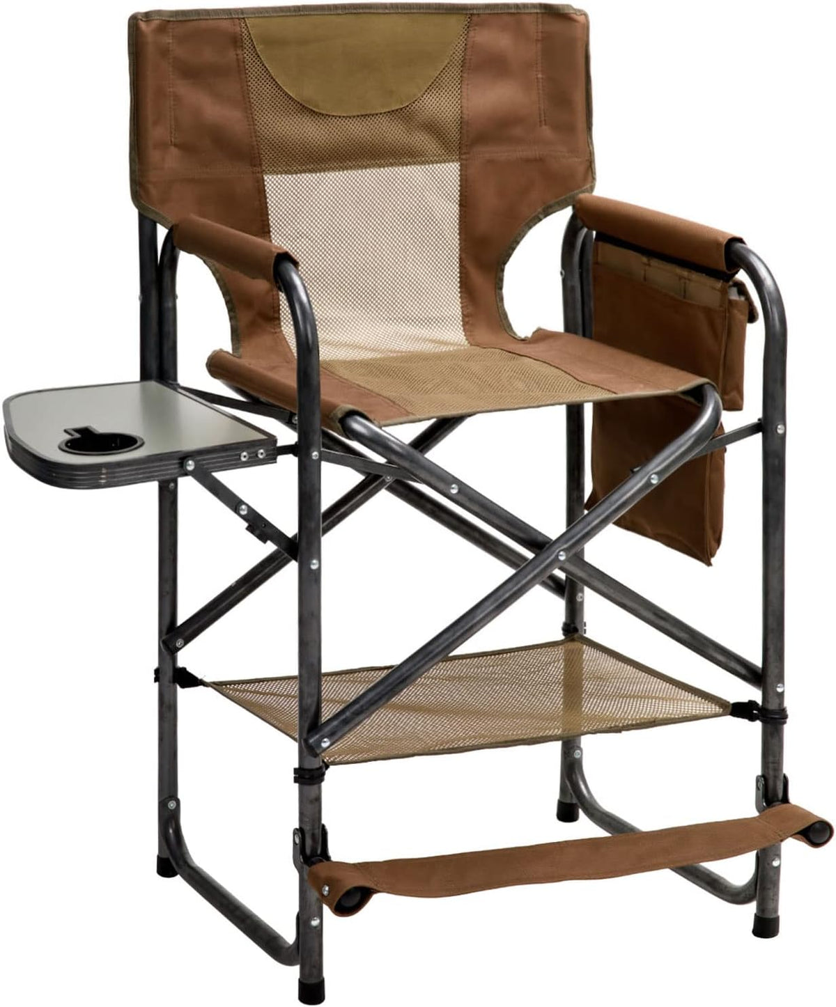 Oversized Heavy Duty Folding Camping Chair with Side Table N4998