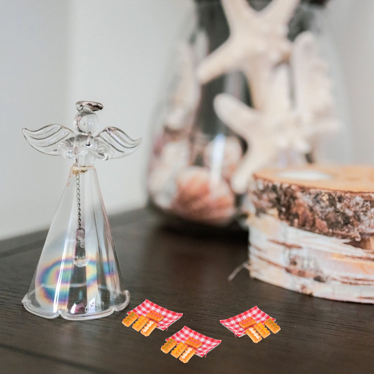 5 Pcs Miniature Decorative Cookies Biscuits Models Toy K797
