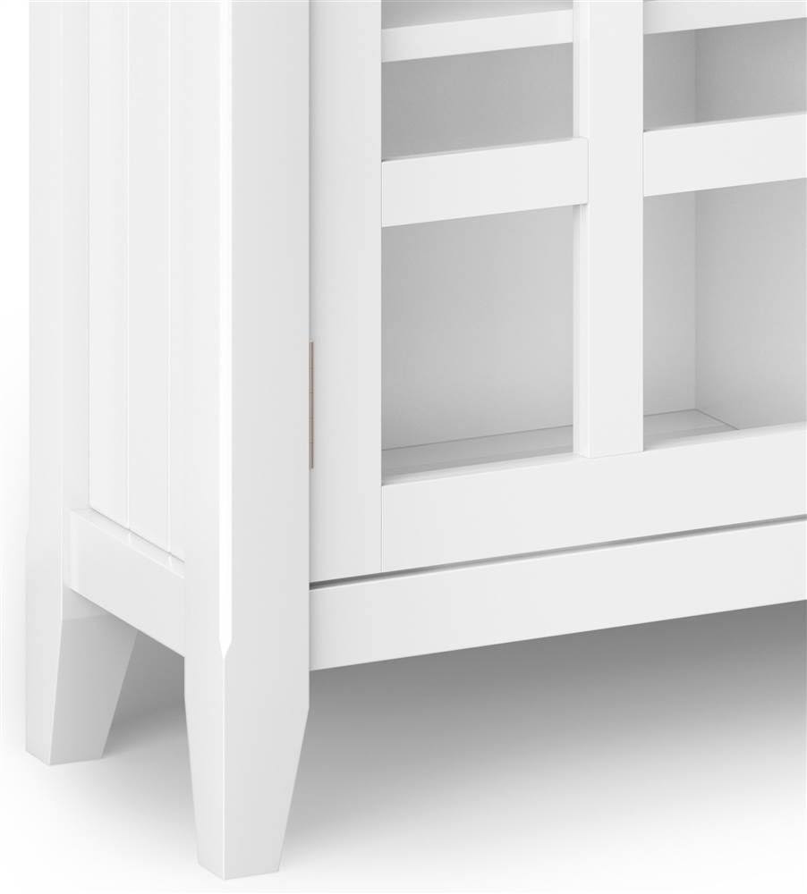 White Solid Wood Entryway Storage Cabinet W228152