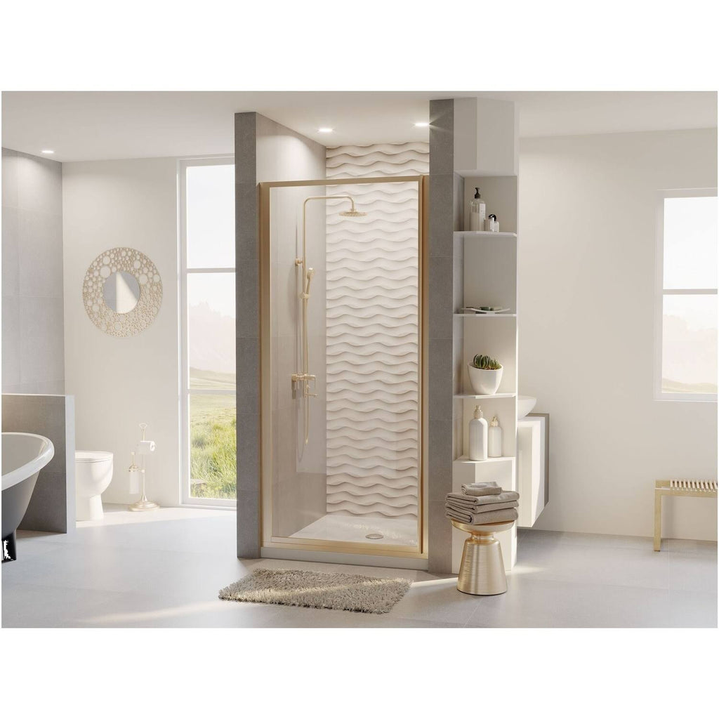 30x22 x 68x22 Framed Hinge Shower Door Chrome X93852