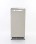 Shallow Depth Outdoor Built-In Undercounter Ice Maker, 15", 25 lbs, Stainless Steel M9539