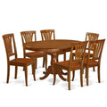 7 Piece Wood Dining Table Set with 6 Chairs R138