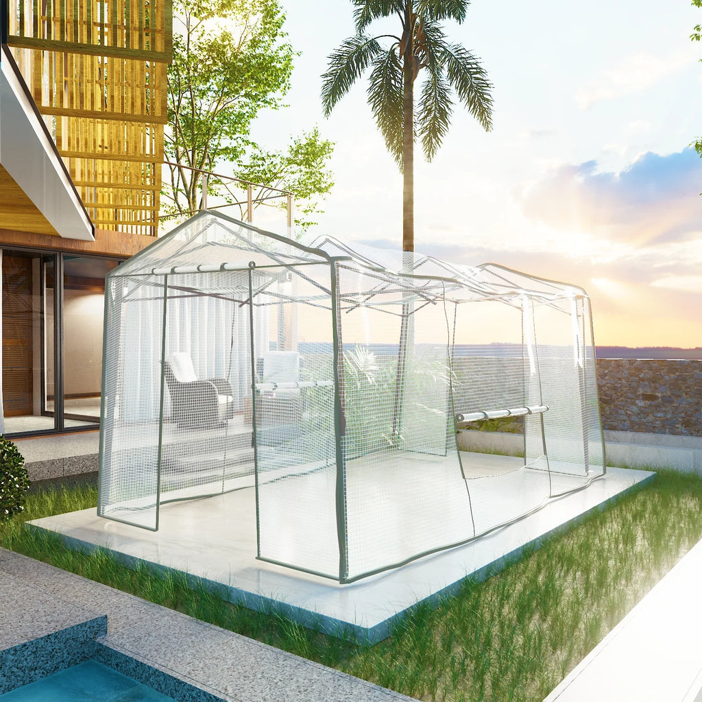 White Pop-up PVC Greenhouse B724313