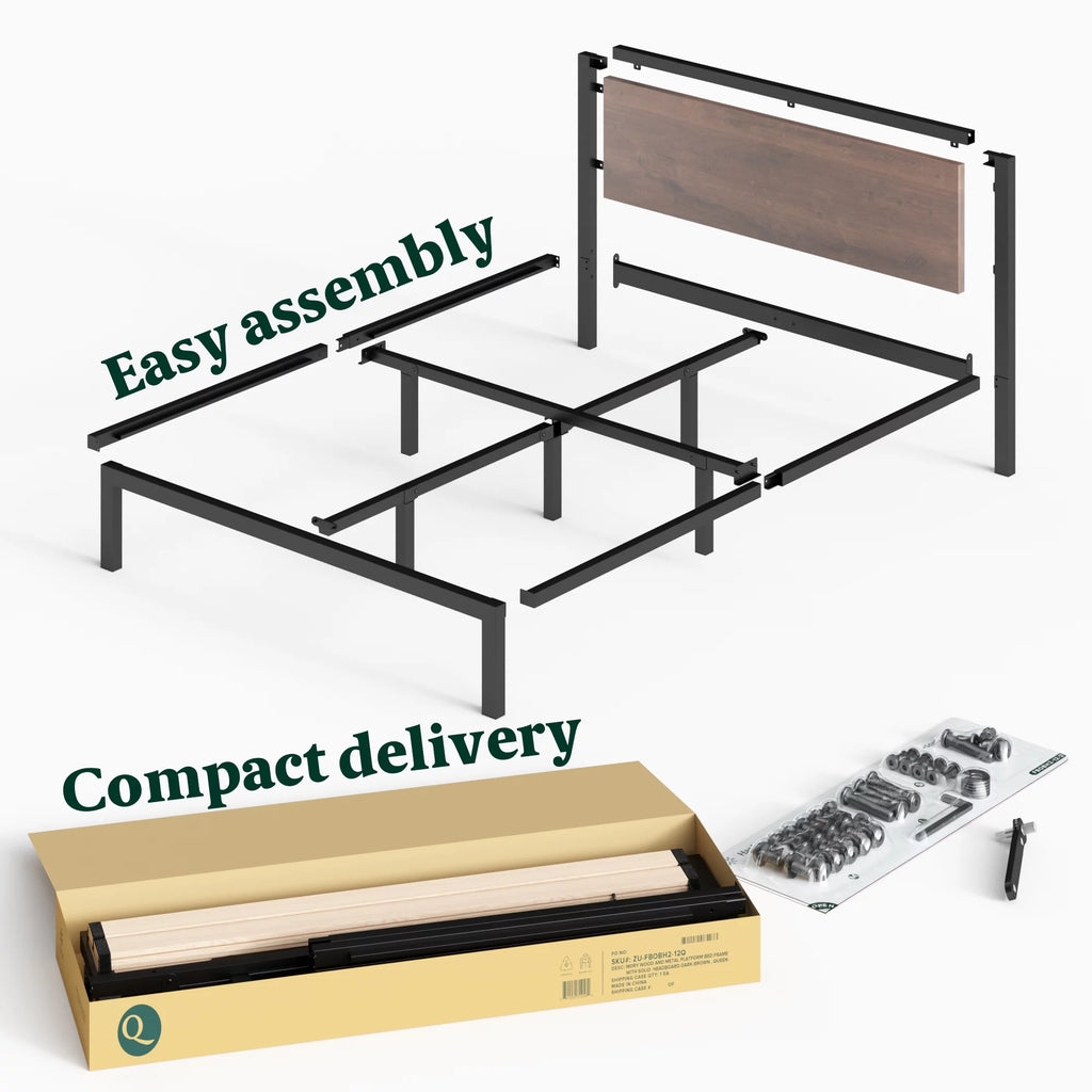 King Metal Platform Bed Frame M386756