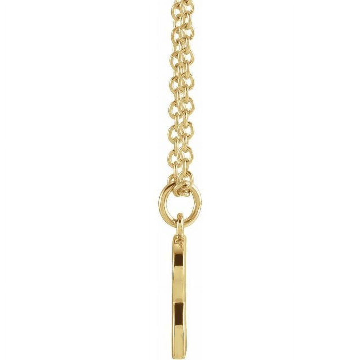 18K Yellow Gold-Plated Sterling Silver Initial S Dangle 18" Necklace S23255