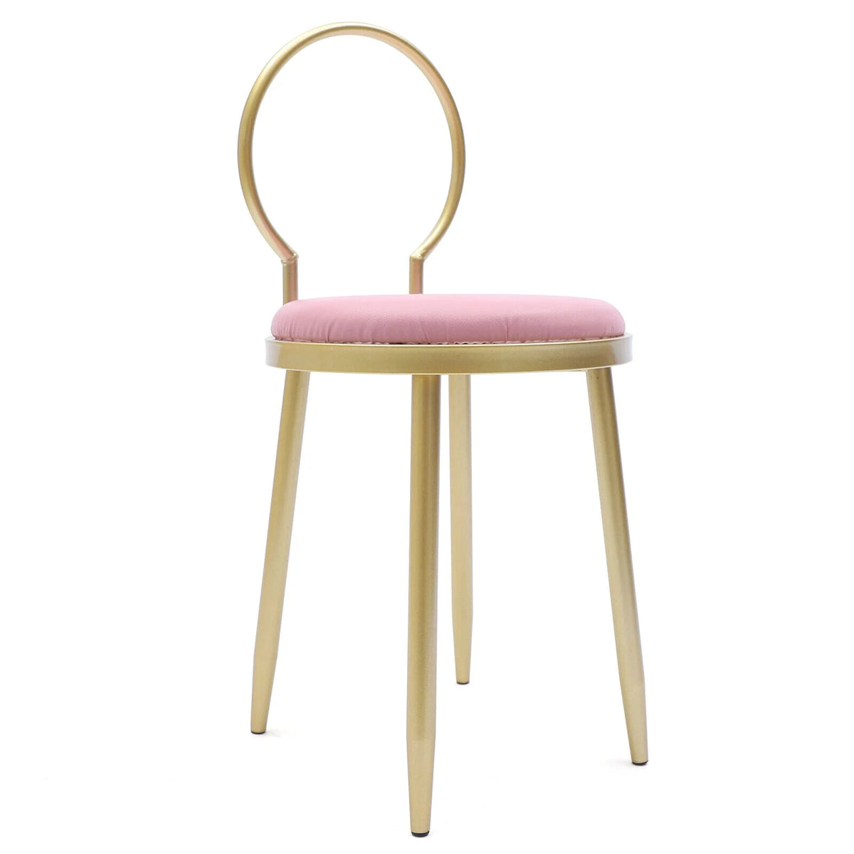 Vanity Stool Metal Frame Padded Cushion Z151