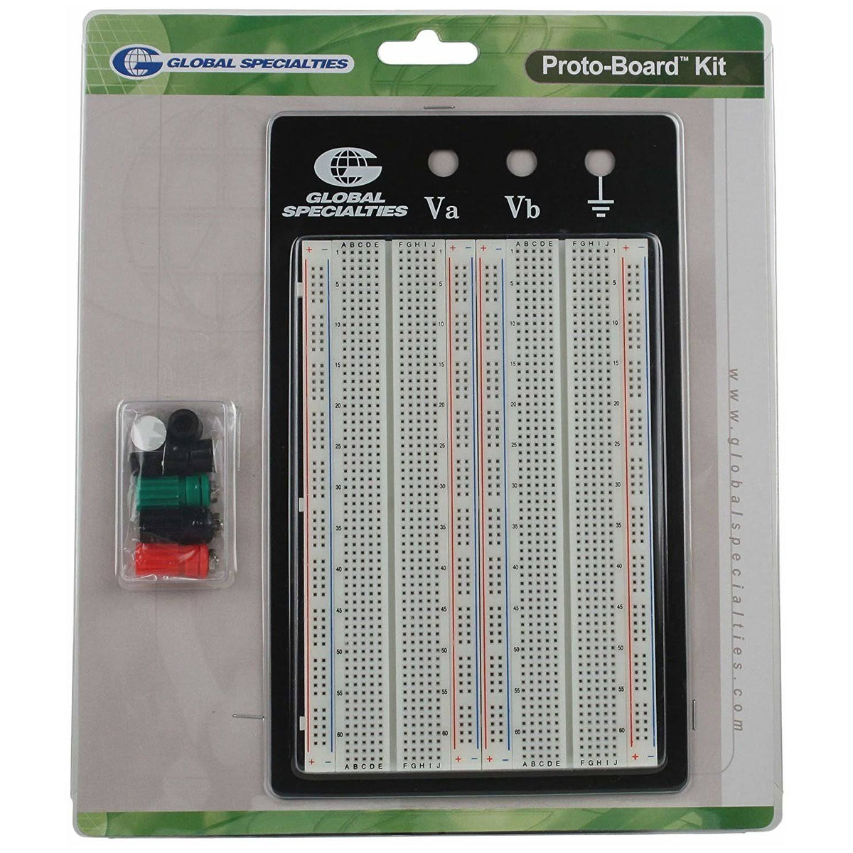 Externally Powered Breadboard with Metal Back Plate 1260 Tie-Point O3908