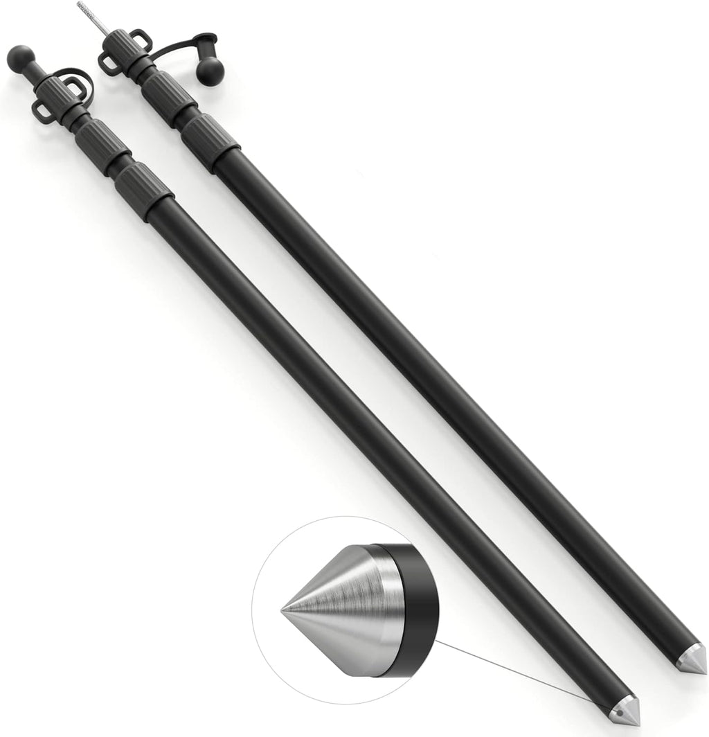 Telescoping Aluminum Camping Poles Set of 2 F335983