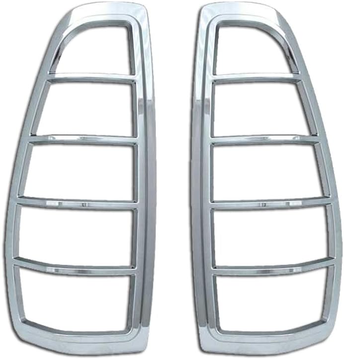 Pack of 2 Chrome Tail Light Bezel Trim Cover for 2008-2014 Ford F250/350 Superduty A5959