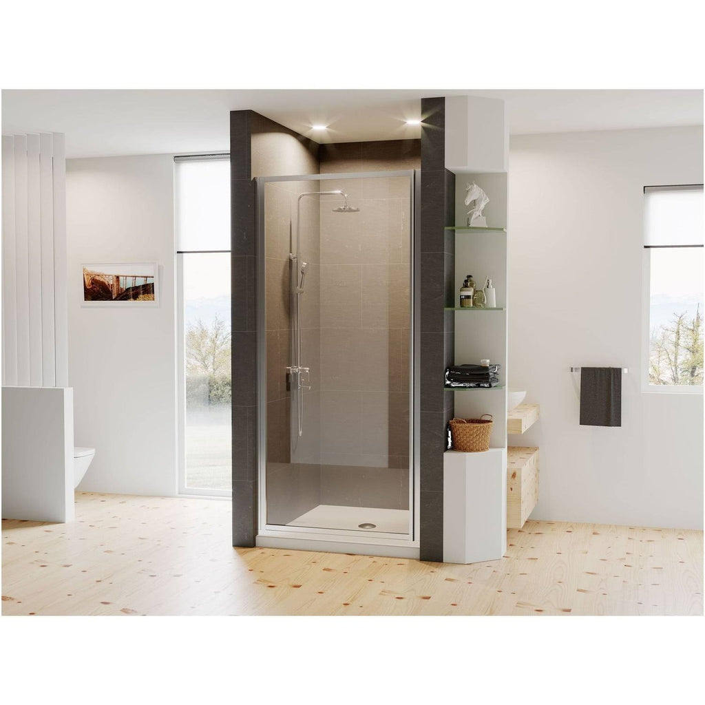 30x22 x 68x22 Framed Hinge Shower Door Chrome X93852