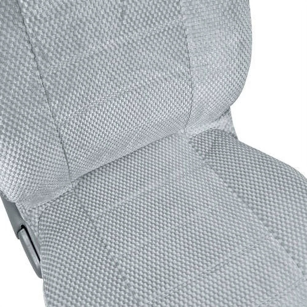 Checkered Cloth Car Seat Covers, 9pc Front and Rear Full Set W5842