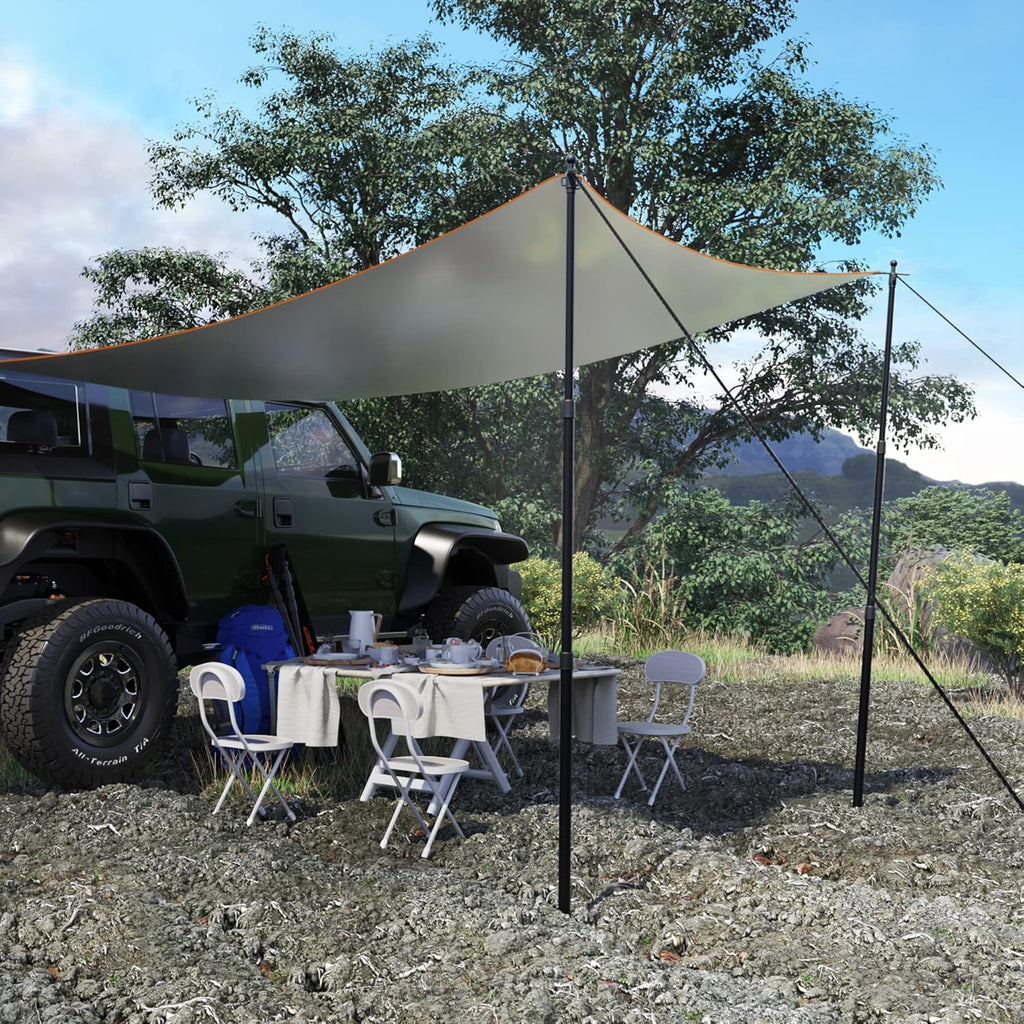 Telescoping Aluminum Camping Poles Set of 2 F335983