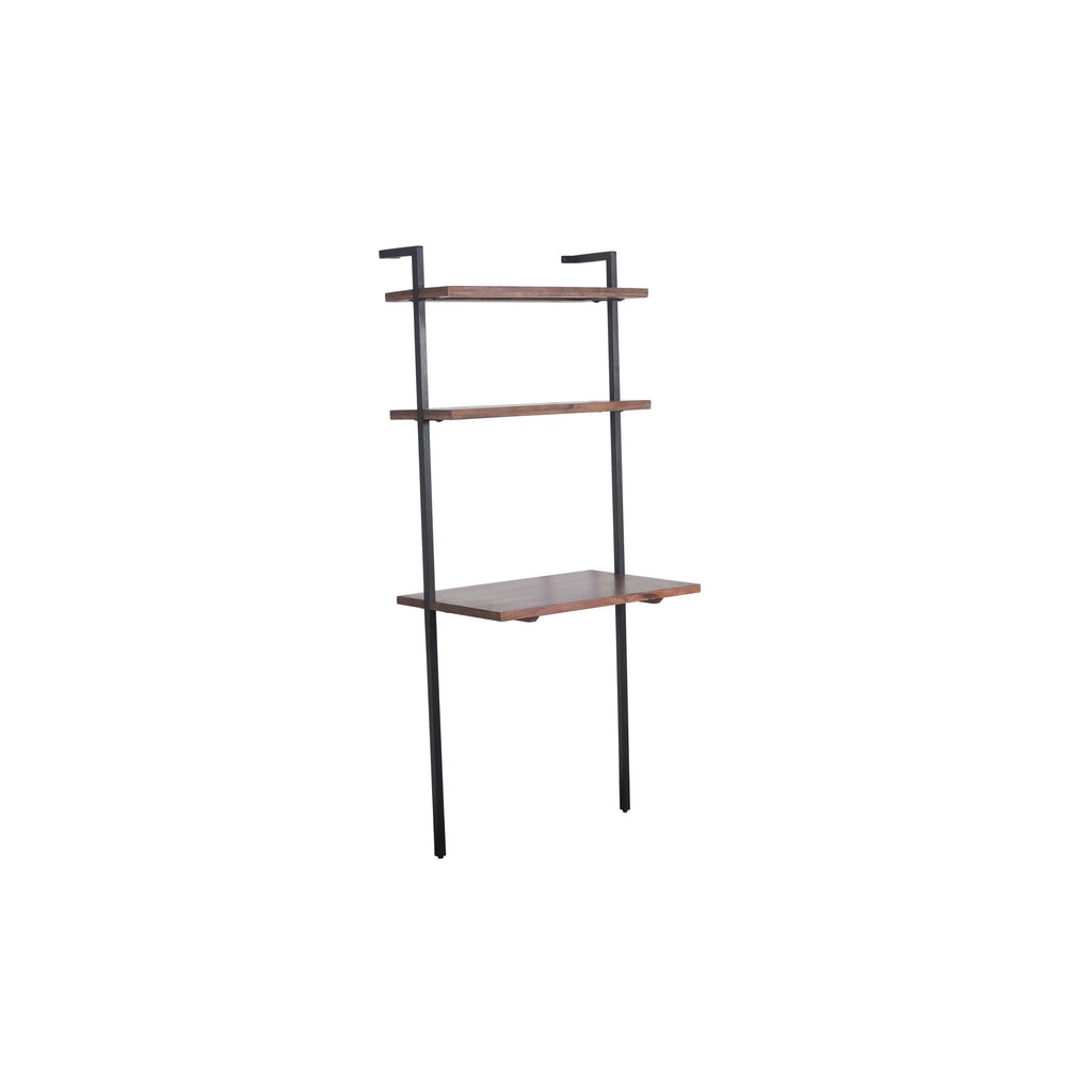 3 Tier Mango Wood Ladder Wall Shelf T7199